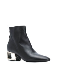 Bottines en cuir noires Premiata