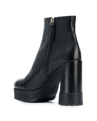 Bottines en cuir noires Premiata