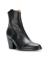 Bottines en cuir noires A.F.Vandevorst