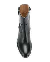 Bottines en cuir noires A.F.Vandevorst