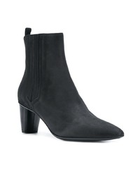 Bottines en cuir noires Sartore