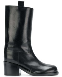 Bottines en cuir noires A.F.Vandevorst