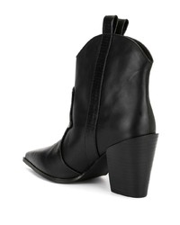 Bottines en cuir noires Senso