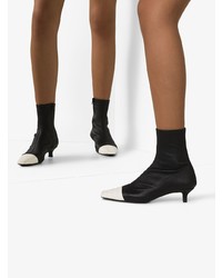 Bottines en cuir noires BY FA