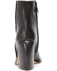 Bottines en cuir noires Tibi