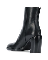 Bottines en cuir noires Ann Demeulemeester