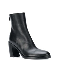 Bottines en cuir noires Ann Demeulemeester