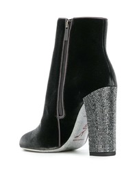 Bottines en cuir noires Rene Caovilla