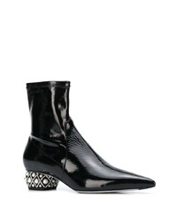 Bottines en cuir noires Rene Caovilla