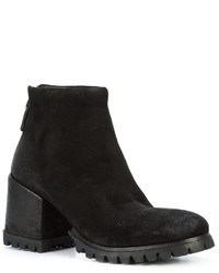 Bottines en cuir noires Marsèll