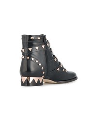 Bottines en cuir noires Sophia Webster