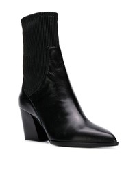 Bottines en cuir noires Pierre Hardy