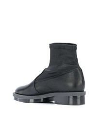 Bottines en cuir noires Clergerie