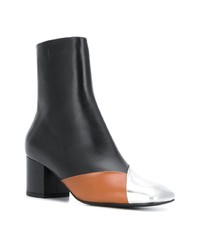 Bottines en cuir noires Cédric Charlier