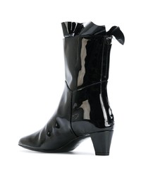 Bottines en cuir noires Philosophy di Lorenzo Serafini