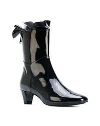 Bottines en cuir noires Philosophy di Lorenzo Serafini