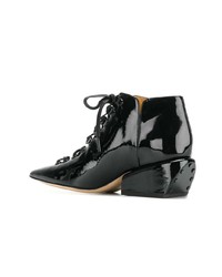 Bottines en cuir noires Petar Petrov