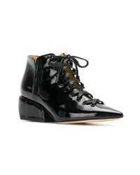 Bottines en cuir noires Petar Petrov