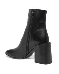 Bottines en cuir noires Acne Studios