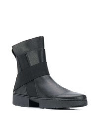 Bottines en cuir noires Trippen