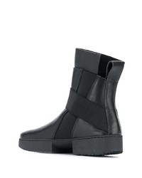 Bottines en cuir noires Trippen