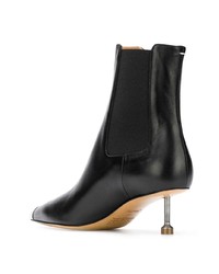 Bottines en cuir noires Maison Margiela