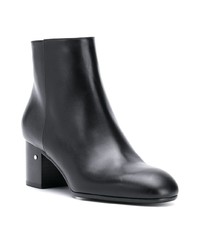 Bottines en cuir noires Laurence Dacade