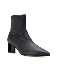 Bottines en cuir noires Clergerie