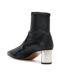 Bottines en cuir noires Clergerie