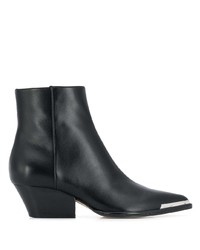 Bottines en cuir noires Sergio Rossi