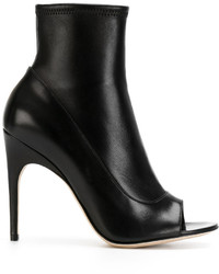 Bottines en cuir noires Sergio Rossi