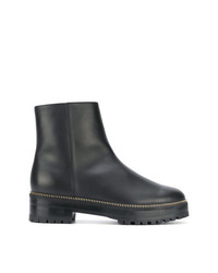 Bottines en cuir noires Sergio Rossi