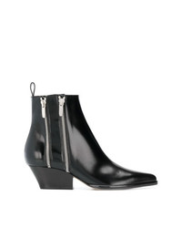 Bottines en cuir noires Sergio Rossi