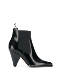 Bottines en cuir noires Sergio Rossi