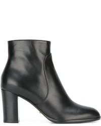 Bottines en cuir noires Sergio Rossi