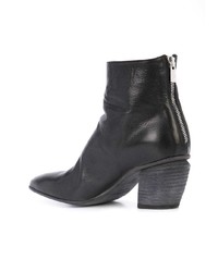 Bottines en cuir noires Officine Creative