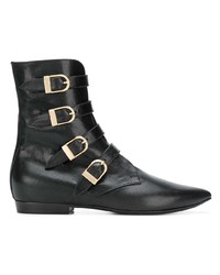 Bottines en cuir noires Philosophy di Lorenzo Serafini