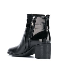 Bottines en cuir noires Geox