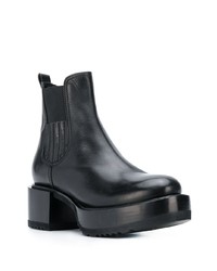 Bottines en cuir noires Premiata