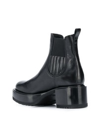 Bottines en cuir noires Premiata