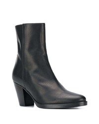 Bottines en cuir noires A.F.Vandevorst