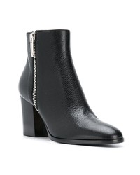 Bottines en cuir noires Sergio Rossi