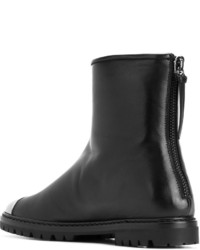 Bottines en cuir noires Giuseppe Zanotti Design