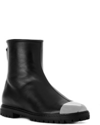 Bottines en cuir noires Giuseppe Zanotti Design