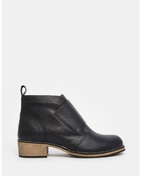 Bottines en cuir noires Park Lane