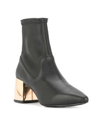 Bottines en cuir noires Senso