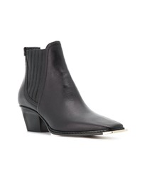 Bottines en cuir noires Jimmy Choo