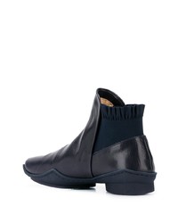 Bottines en cuir noires Trippen