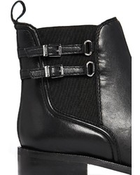 Bottines en cuir noires Faith