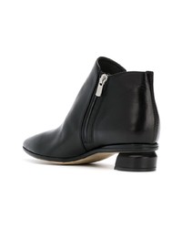 Bottines en cuir noires Officine Creative